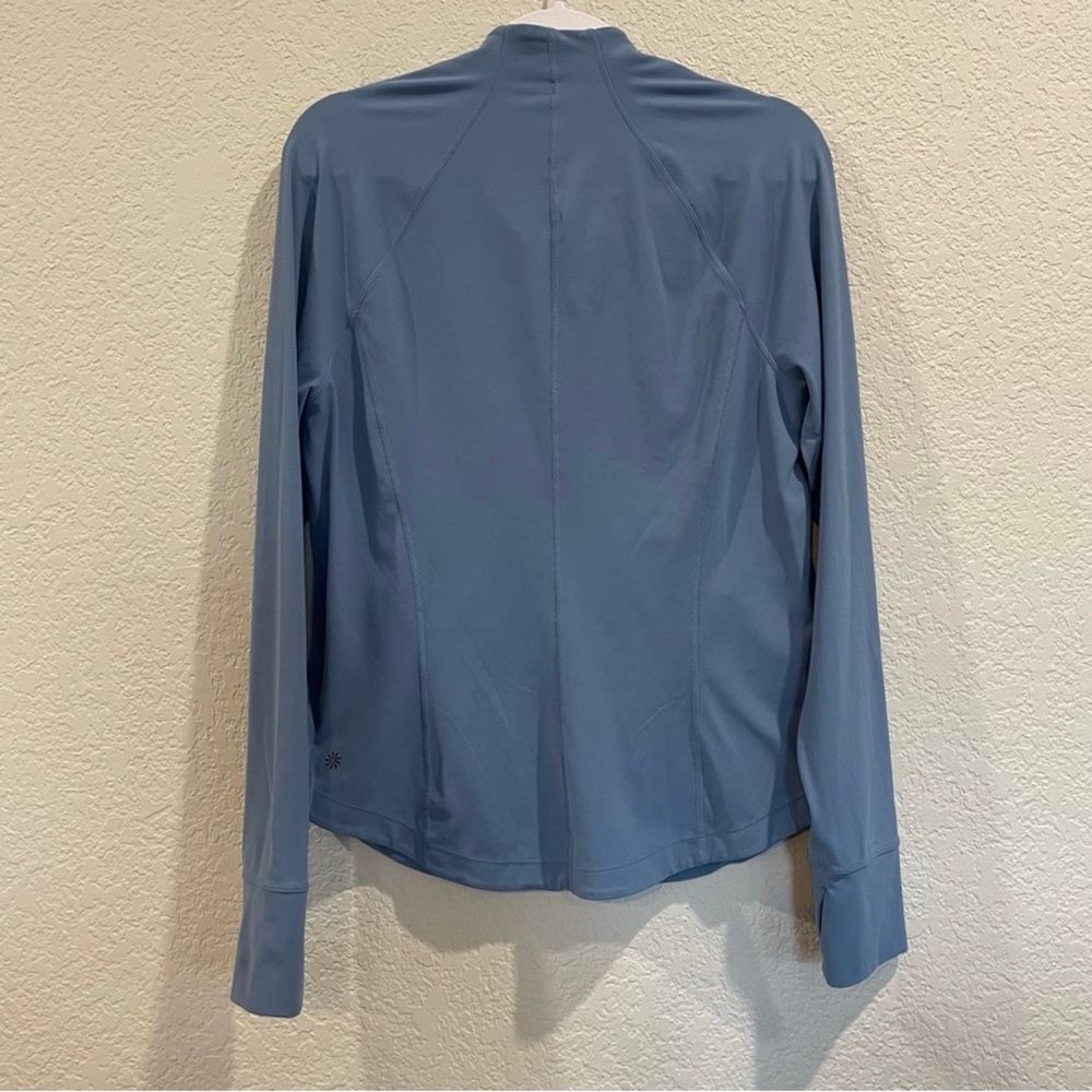 Athleta EUC Woman’s Salutation Cottage Blue Jacket Size Large - Picture 6 of 15